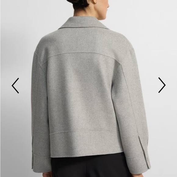 NWT oversized moto jacket in double sized wool cashmere. - Picture 2 of 15